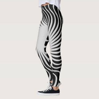 Unique beautiful zebra pattern design leggings