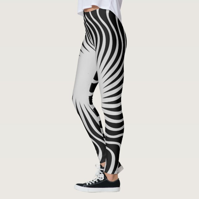 Unique beautiful zebra pattern design leggings (Left)