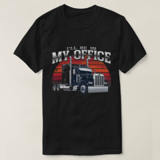 Unique Big Rig Office Truck Poster Print T-Shirt