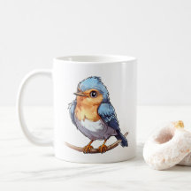 Unique Bird Art Mug – Perfect for Birdwatching Fan