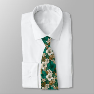 Unique Birthday Gifts For Boyfriend Tropical Flowe Tie