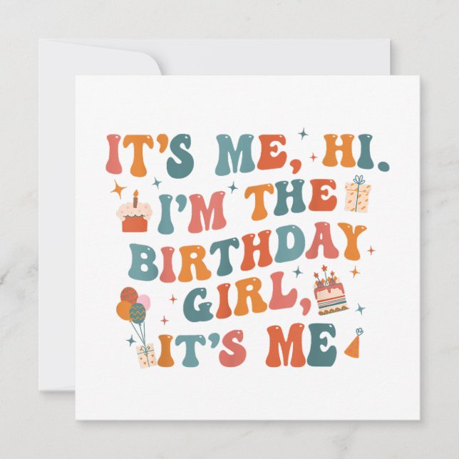 Unique Birthday Party Its Me Hi Im The Birthday Gi Invitation (Front)