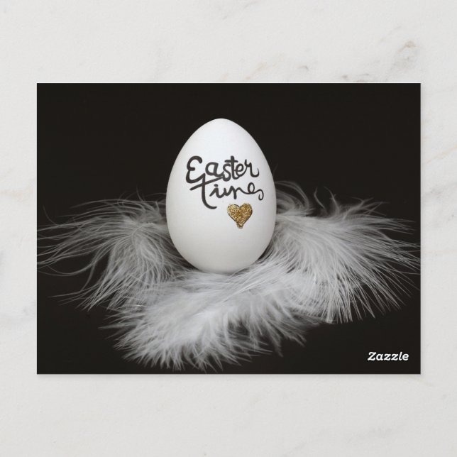 Unique black Easter Card (Back)