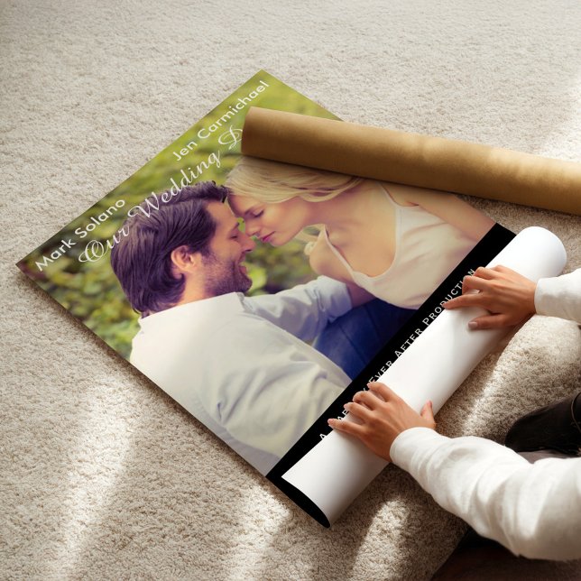 Unique Black Wedding Photo Save the Date Movie Poster (Creator Uploaded)