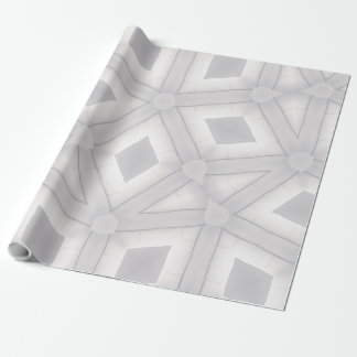 Unique Black White Geometric Digital Designs Wrapping Paper