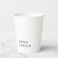 Unique Black White Trendy Add Your Name
