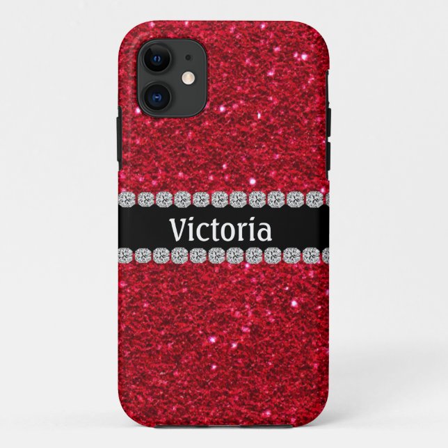 Unique BLING RUBY RED IPHONE  5 Case (Back)