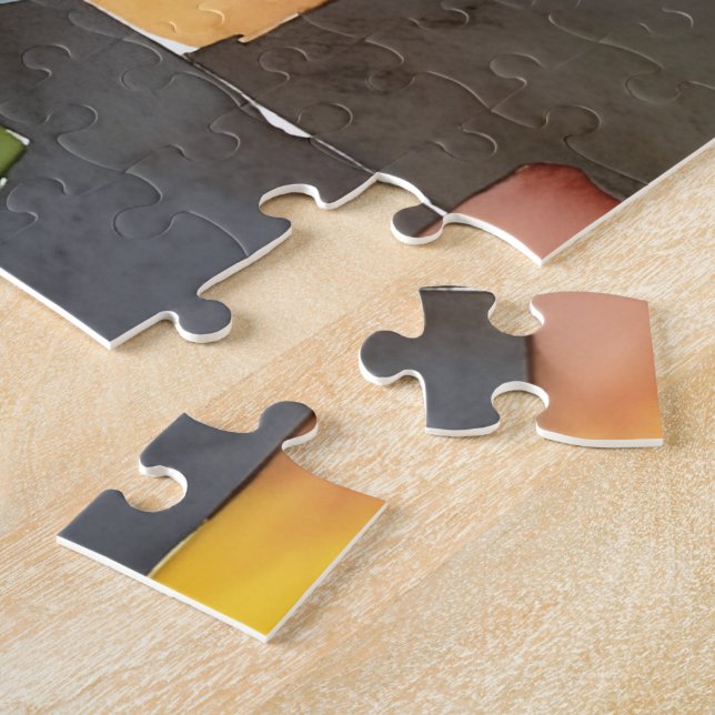 Unique blocked colors seamless pattern jigsaw puzzle (Side)