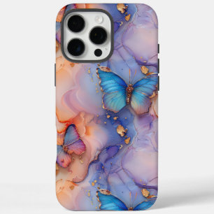 Unique Boho Butterfly Marble iPhone 16 Pro Max Case