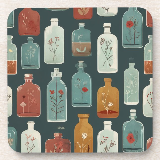 unique bottle art coaster (Front)