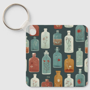 unique bottle art key ring