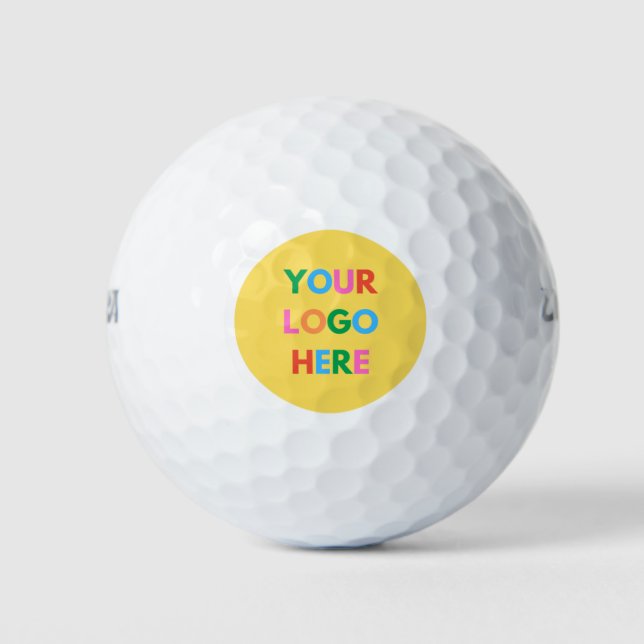 Unique Branded Promotional Company Business Logo   Golf Balls (Front)