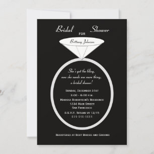 Unique Bridal Shower Invitation -- Unique Ring