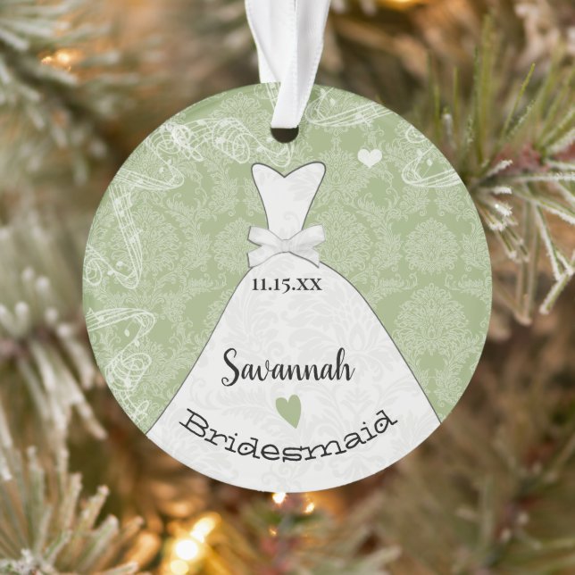 Unique Bridesmaid Maid Of Honour or Flower Girl  O Ornament (Tree)