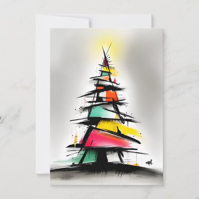 Unique Bright and Funky Christmas Cards (Front)