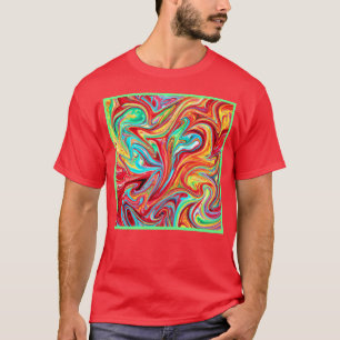 Unique Bright Colours Patterns Painting. Buy Now T-Shirt