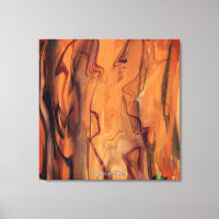 Unique Brown Abstract Marble Liquified Wall Art