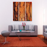 Unique Brown Abstract Marble Liquified Wall Art<br><div class="desc">Unique Brown Abstract Marble Liquified Wall Art Beautiful unique abstract, red cedar wood grain style marble liquified art. A set of 3 acrylic style wall art pieces, that split a single image across 3 panels. A beautiful, rustic design which evokes the look of nature and our beautiful North American forests....</div>