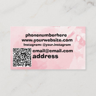 Unique business card with qr code