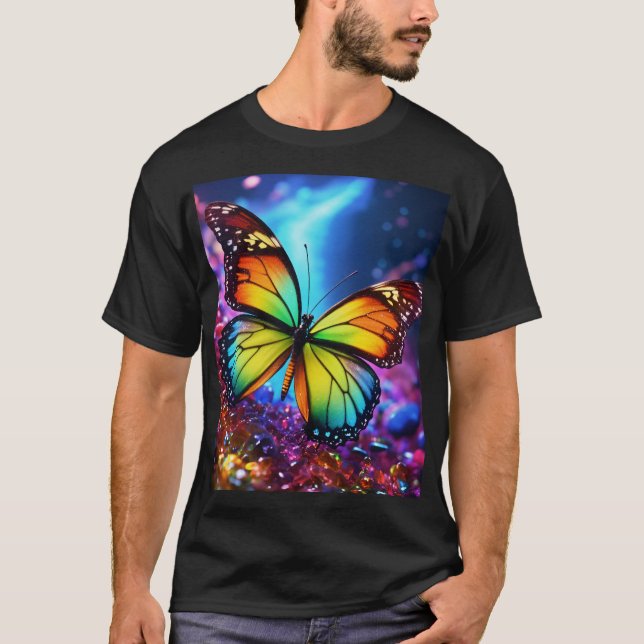 "Unique Butterfly Design T-Shirts | Beautiful & Cr (Front)