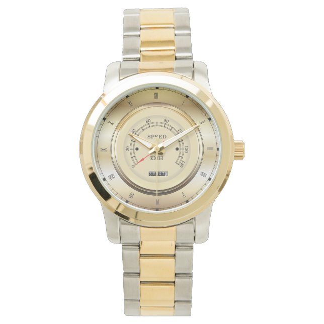 Unique Car Speedometer (KMH) Themed Watch (Front)