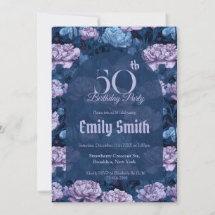 Unique Carnation Aesthetic Birthday Party Invitation