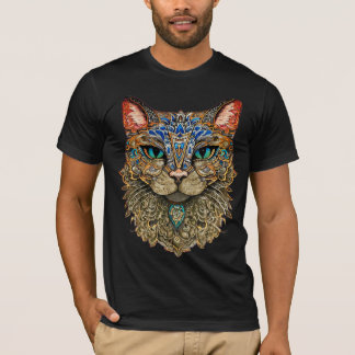 Unique Cat Mandala T-Shirt for Cat Lovers!