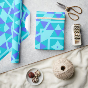 Unique Celebration Premium Sparkling Baby Boy Baby Wrapping Paper
