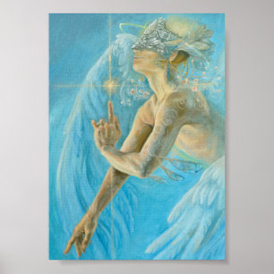 Unique Chamuel archangel divine love artwork Poster