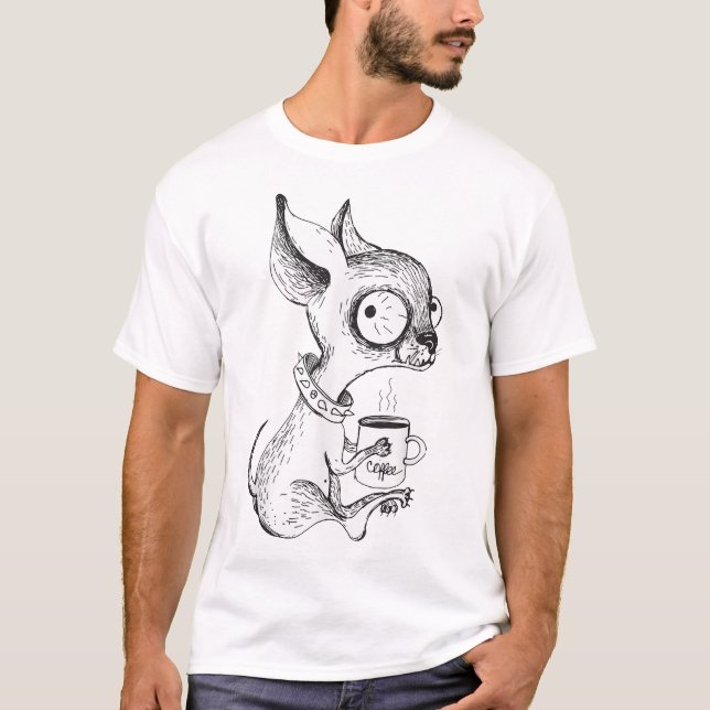 Unique Chihuahua  Coffee  T-Shirt (Front)