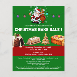 Unique Christmas Bake Sale Fundraiser Flyer