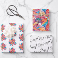 Unique Christmas Gifts Watercolor Poinsettia