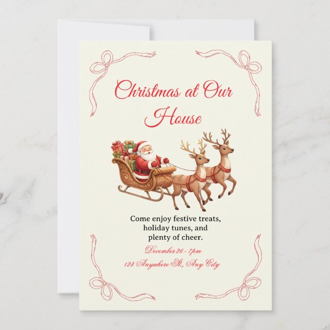 Unique Christmas Invitation Designs – Creativity  (Front)