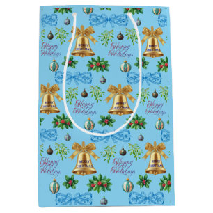 Unique Christmas Pattern Place on Medium Gift Bag