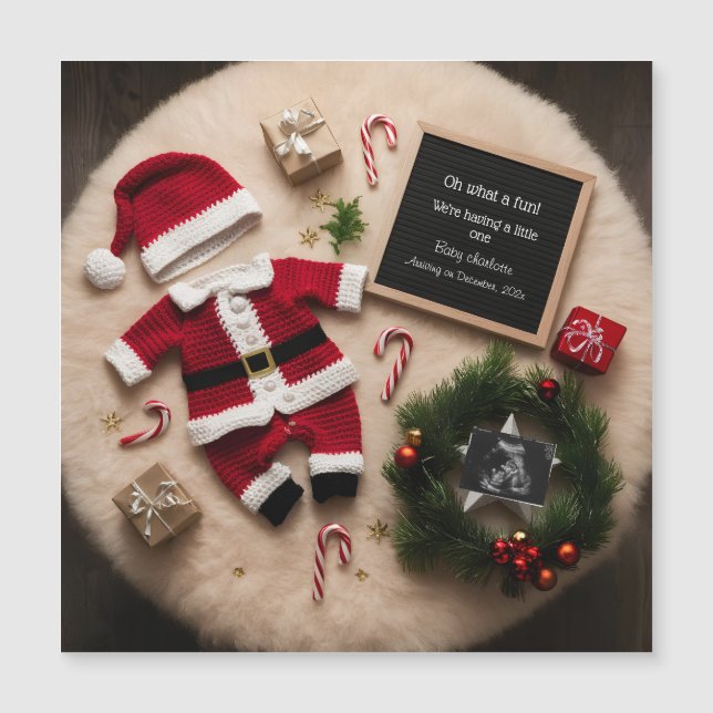 Unique Christmas pregnancy announcement  (Front)