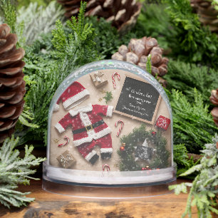 Unique Christmas pregnancy announcement  Snowglobe