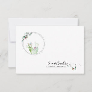 Unique Christmas Thank You Card