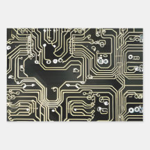 Unique Circuitry Wrapping Paper