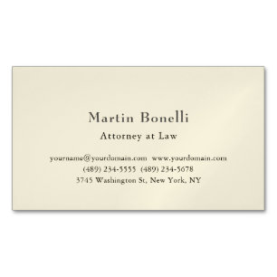 Unique Classic Personalised Custom Pastel Colour Magnetic Business Card