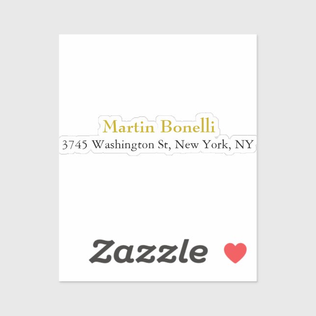 Unique Classical Simple Gold Colour Name (Sheet)