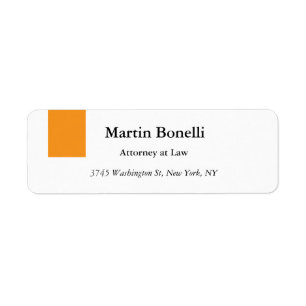 Unique Classical Simple Orange & White
