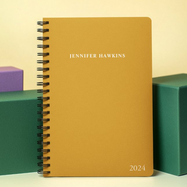 Unique Clean Mustard Weekly Personal Calendar  Planner (Creator Uploaded)