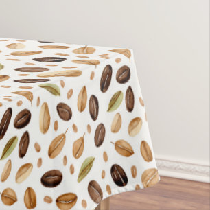 Unique Coffee Bean Pattern Tablecloth