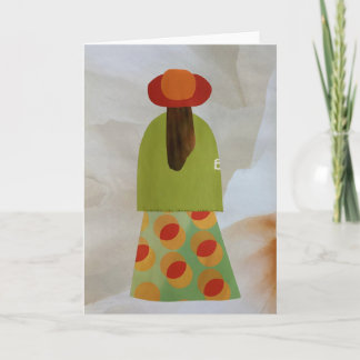 Unique Collage Earth Mama Maggie Blank Card