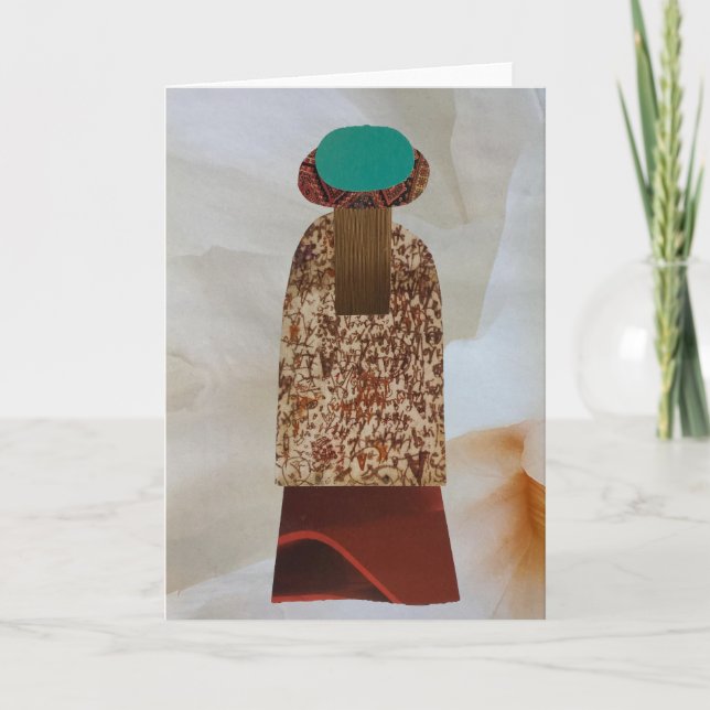 Unique Collage Earth Mama Taylor Blank Card (Front)