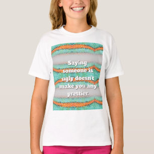 Unique Colorful Triangle Pattern & Quotes T-Shirt