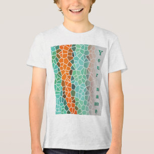 Unique Colorful Triangle Pattern & Quotes Tri-Blend Shirt