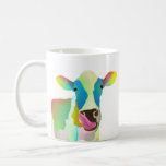 Unique colourful cow coffee mug