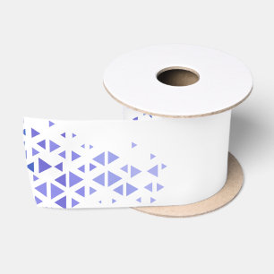 Unique Colourful Triangle Pattern & Quotes Satin Ribbon