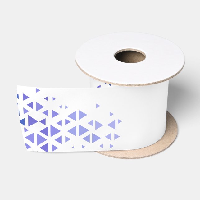 Unique Colourful Triangle Pattern & Quotes Satin Ribbon (Spool)